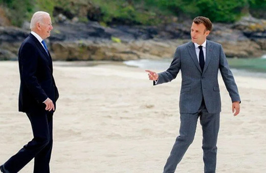 Biden ve Macron "denizaltı krizi" için görüştü