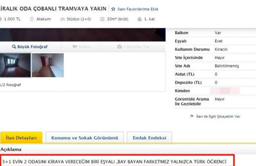 Samsun’da sadece 1 odanın bin 250 TL’ye kiralanmasına tepki geldi