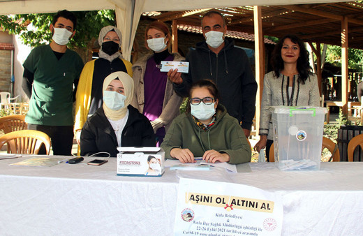 Manisa'da aşı olana çekilişle gram altın