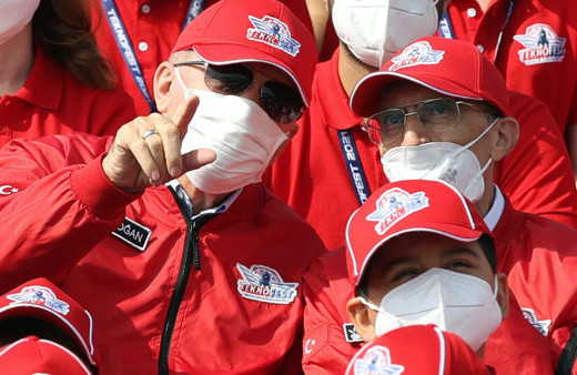 Cumhurbaşkanı Erdoğan Aziz Sancar ile birlikte izledi! TEKNOFEST'ten özel kareler