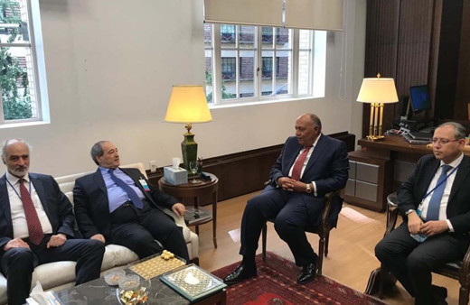 Suriye ile Mısır'dan 10 yıl sonra buluşma! Dışişleri Bakanları ABD'de buluştu