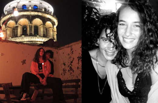 Senem Kuyucuoğlu'ndan kız arkadaşıyla dudak dudağa poz!