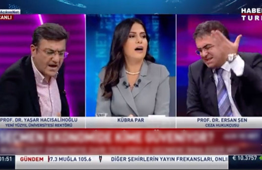Habertürk'te Ersan Şen ile Yaşar Hacısalihoğlu birbirine küfretti! 'Her bo...tan anlayacaksın' kavgası