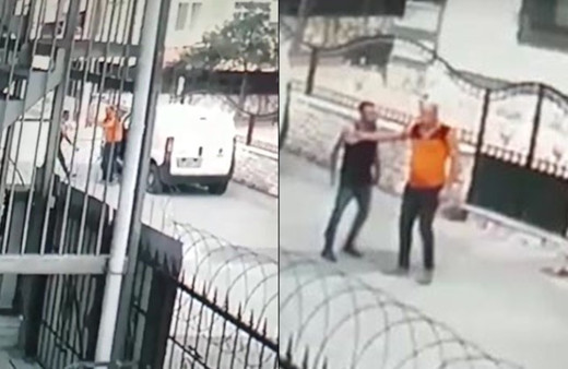 Kocaeli'de kargo dağıtıcısı aracının başında hayatının şokunu yaşadı