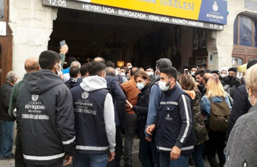 TÜGVA Büyükada tahliyesi olay oldu! Polis engelledi İBB zabıtası dışarı atıldı