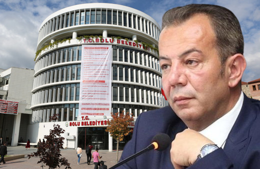 Bolu'da Tanju Özcan talimat verdi Erdoğan'a destek pankartı asıldı: Derhal kapatılmalı