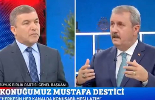 Mustafa Destici FOX TV'ye Başak Demirtaş'ı çıkaran İsmail Küçükkaya'yı terletti