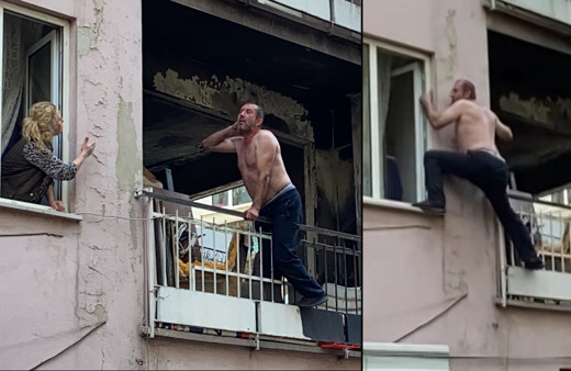 Bursa'da yarı çıplak halde ortalığı birbirine kattı! Küfredince olanlar oldu