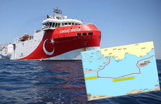 Oruç Reis'e yapılan suçlamalara MSB'den haritalı yanıt! Yunanistan'a mı uyuluyor?