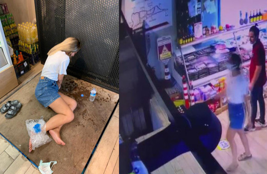 Muğla Bodrum'da alışveriş için girdiği marketten ayağı kırık çıktı