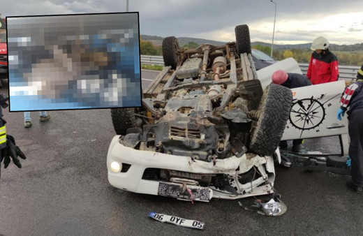 Kocaeli'de kamyonet takla atınca ortaya çıktı! Meğer bagajda yasaklı...