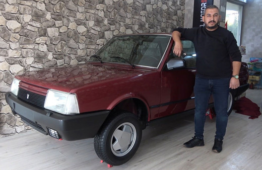 1991 model Tofaş Doğan L marka 7 bin 779 kilometrede! 24 yıldır trafiğe çıkartılmıyor