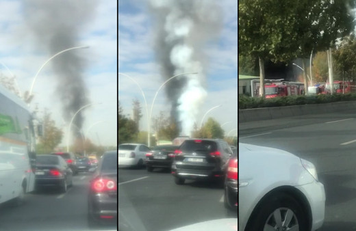 Ankara'da korkutan doğalgaz patlaması! Yol trafiğe kapatıldı
