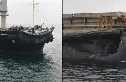 Çanakkale'de gemi kazası! 2 yük gemisi çarpıştı: Ekipler harekete geçti