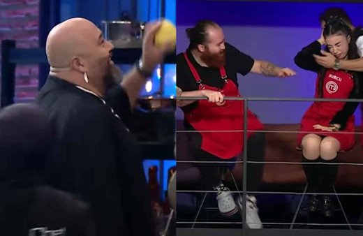 TV8 MasterChef Somer Şef Burcu'nun kafasına ayva fırlattı: Hayırdır şef...