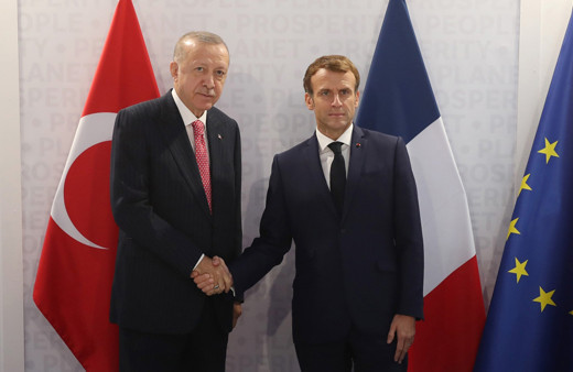 G20 Liderler Zirvesi! Cumhurbaşkanı Erdoğan Fransa Cumhurbaşkanı Macron ile görüştü