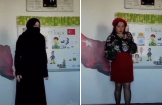 Sosyal medyayı karıştıran görüntüler! 29 Ekim'de çekildi öğretmen...