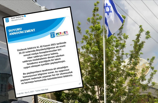 İsrail Büyükelçiliği, skandal paylaşıma 'siber saldırı' kılıfı buldu