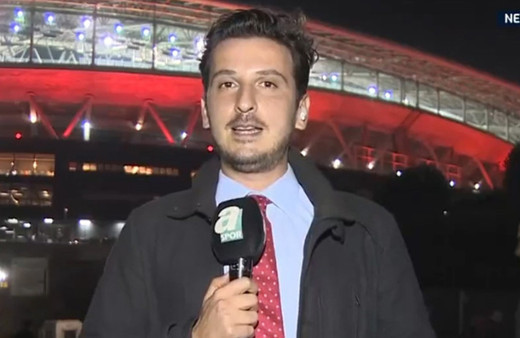 A Spor canlı yayınında öpücük şoku! Eşinin tepkisi olay oldu