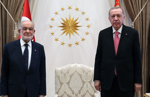 Cumhurbaşkanı Erdoğan Temel Karamollaoğlu'nu kabul etti