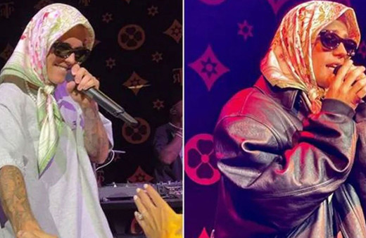 Justin Bieber baş örtüsüyle sahnede dans etti! Videosu viral oldu