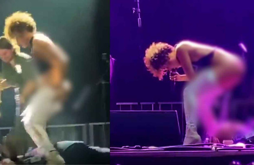 Sophia Urista idrar skandalı konserde hayranının yüzüne işedi!