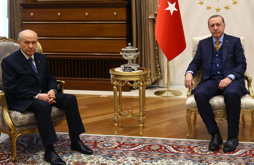 Cumhurbaşkanı Erdoğan MHP Genel Başkanı Bahçeli'yi kabul etti