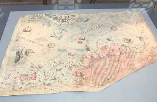 Piri Reis'in dünya haritası yeniden Topkapı Sarayı'nda