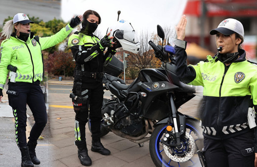 'Ankara'nın kalbi'nde trafik düzenini kadın polisler sağlıyor