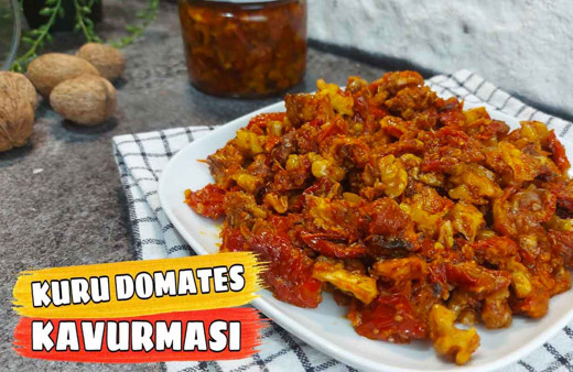 Kuru domates kavurması nasıl yapılır enfes lezzet!
