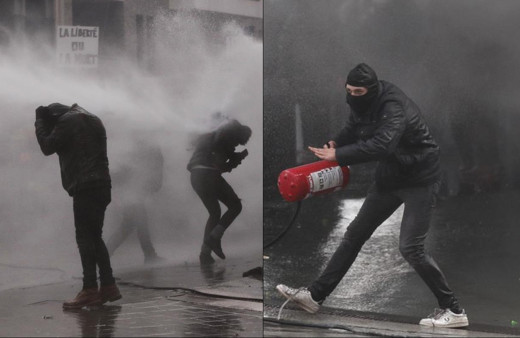 Sokaklar savaş alanına döndü: Yüzlerce kişiden covid-19 protestosu: Polisten sert müdahale