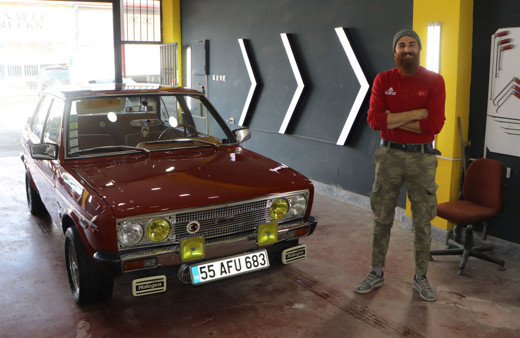 Samsun'da eski model arabaları sıfıra çeviriyor Türkiye'nin dört bir yanından yoğun talep geliyor