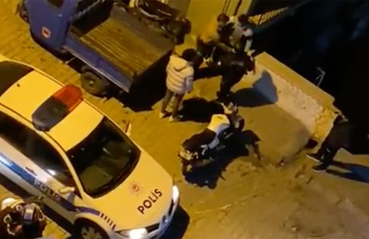 Aydın'da polis dayağı kamerada! 'Seni öldürürüm' tehdidi