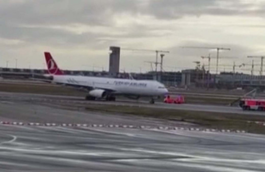 THY uçağı iniş sırasında tehlike atlattı