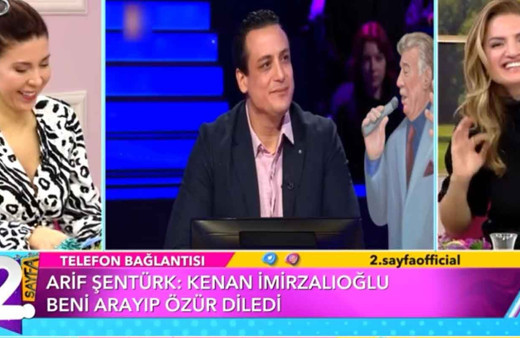 ATV Milyoner'de Kenan İmirzalıoğlu'nun 'yıllar önce rahmetli oldu' dediği Arif Şentürk'ten 2. Sayfa'da yanıt