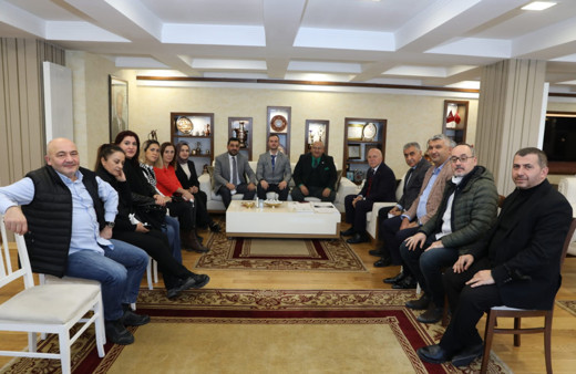 Erzurum Büyükşehir Belediye Başkanı Mehmet Sekmen, TİGAD heyetini kabul etti