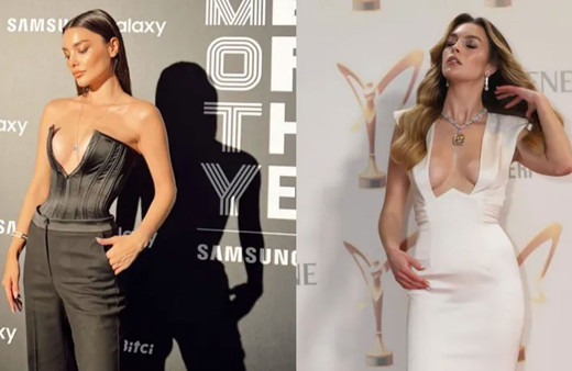 Melis Sezen dekoltesi moda oldu Hazal Filiz Küçükköse de akıma uydu!