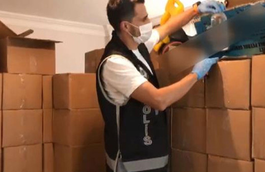 Samsun'da sahte içki operasyonunda 1 kişi yakalandı