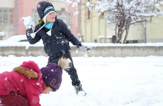 Kar yağışı nedeniyle 4 ilde eğitime ara verildi