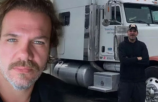 ABD'de filo kuracağım diyen Tolga Karel'in TIR'ı cayır cayır yandı