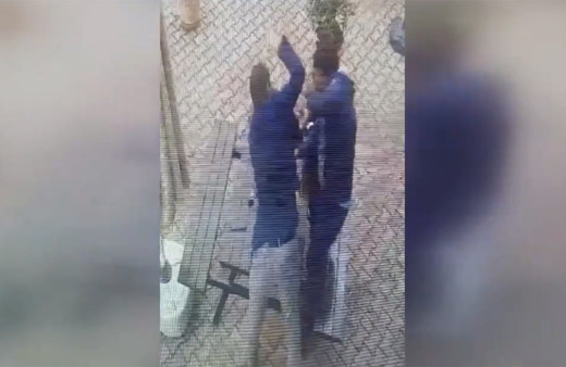 MHP Alanya İlçe Başkanı Mustafa Türkdoğan belediye işçisini feci şekilde dövdü