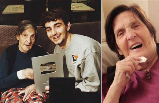 Berkcan Güven anneannesi ile videoları komik anları mazide kaldı