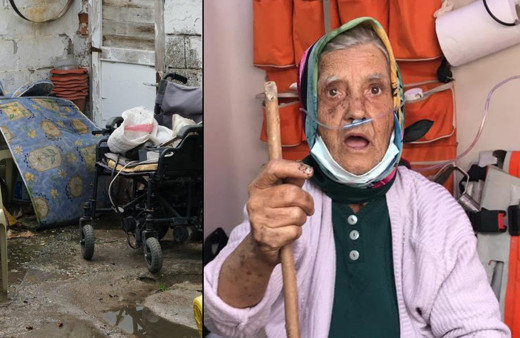 Manisa'da engelli kocası yanarak can verdi! Yaşlı kadının feryadı yürek dağladı