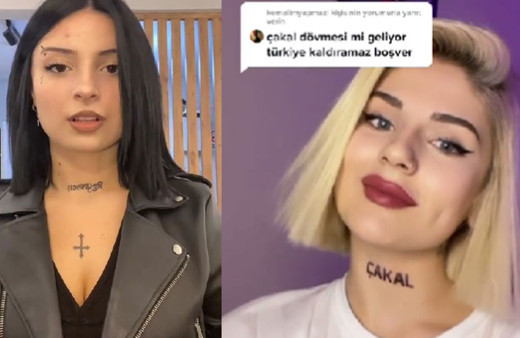 Genç kızların boynuna Reynmen, Çakal, Mero ve Sefo dövmesi yaptırma akımı TikTok'ta patladı!