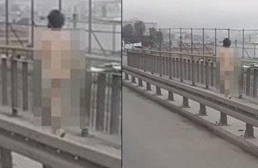 İstanbul'da çırılçıplak E-5'te koştu görenler telefona sarıldı! Ekipler harekete geçti