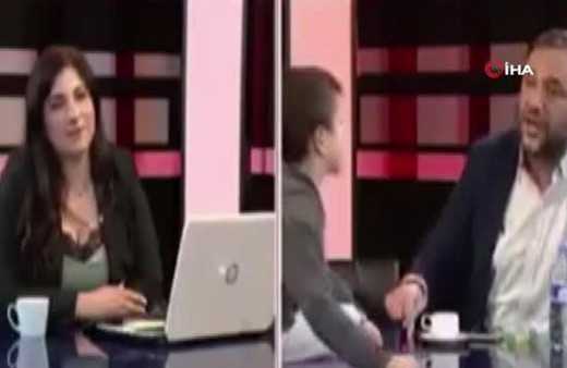 KKTC'de izleyenleri şaşırtan canlı yayın kazası! Davetsiz misafir programı bastı