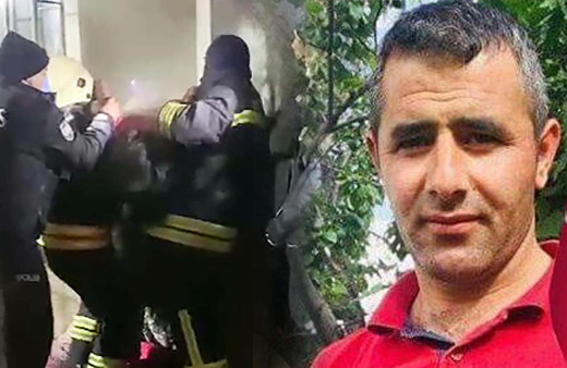 Erzurum'da kahraman itfaiyeci 3 kız çocuğunu kurtarmak için kendi maskesini taktı kalp krizi geçirdi