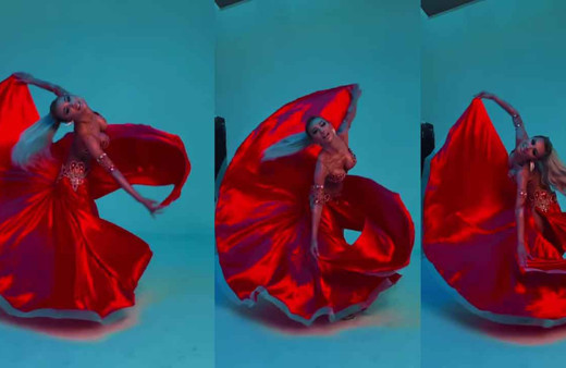 Oryantal Didem'in son paylaşımı olay... Kırmızı kostümlü videosu Instagram'ı salladı