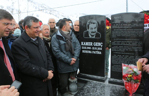 CHP'li vekiller Kamer Genç'i mezarı başında andı