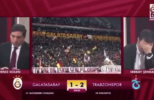 Galatasaray Trabzonspor'a 2-1 yenilince GS TV'de olanlara bakın